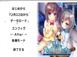 [ADV/汉化] 雪之夜,我将妹妹脱光衣服~雪の夜、俺は妹を菓にする。AI汉化版电脑 [3.3G]-IS